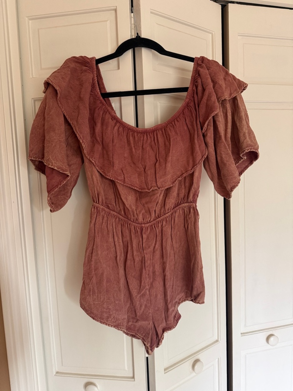 Dainty Hooligan Dusty Rose Gauze Top
